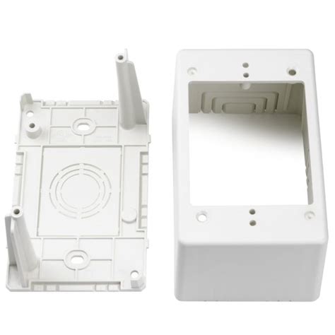 single gang junction box 2.77 deep pvc white 1 bag|HellermannTyton TSRW.